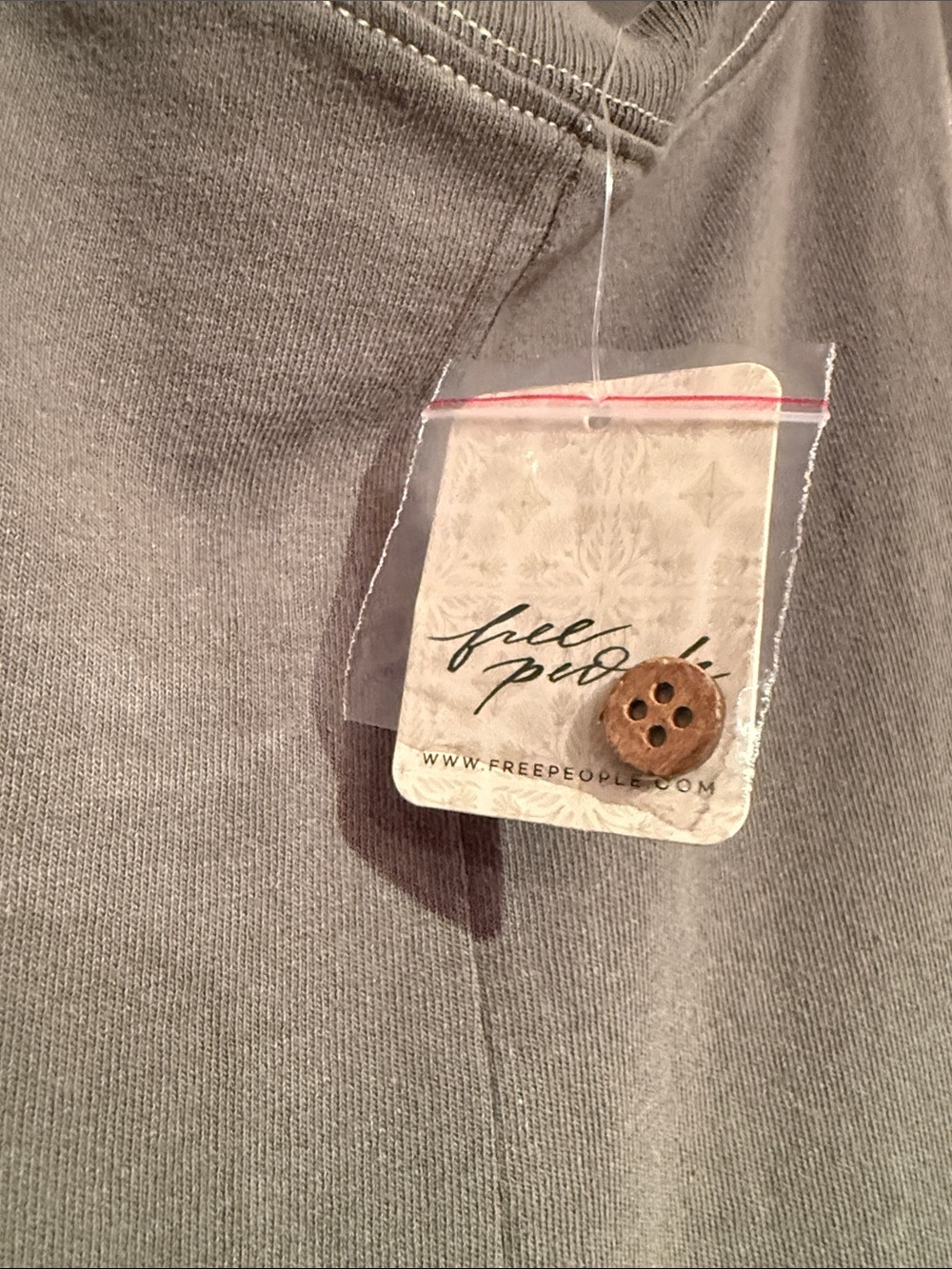 Free People Olive Long-Sleeve Wide-Leg Jumpsuit - Picture 4 of 7